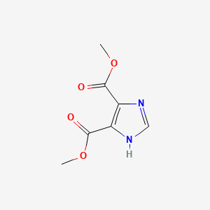Dimethyl 4,5-imidazoledicarboxylate chemical structure (CAS 3304-70-9)
