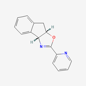 (3aR,8aS)-2-(Pyridin-2-yl)-3a,8a-dihydro-8H-indeno[1,2-d]oxazole chemical structure (CAS 330443-74-8)