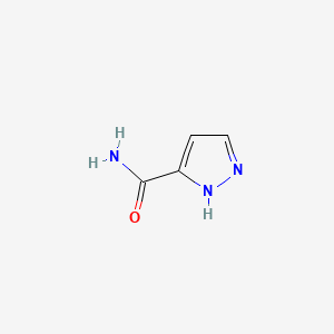 1H-Pyrazole-3-carboxamide chemical structure (CAS 33064-36-7)