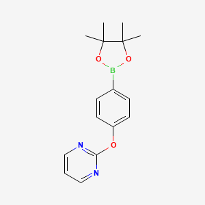4-(Pyrimidin-2-yloxy)phenylboronic acid pinacol ester chemical structure (CAS 330792-87-5)