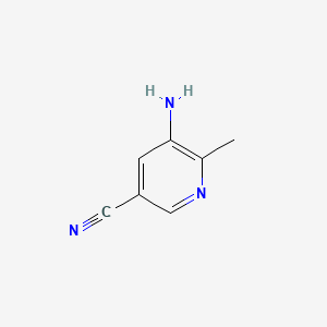 5-Amino-6-methylnicotinonitrile chemical structure (CAS 3308-01-8)