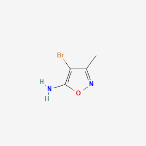 4-Bromo-3-methylisoxazol-5-amine chemical structure (CAS 33084-49-0)