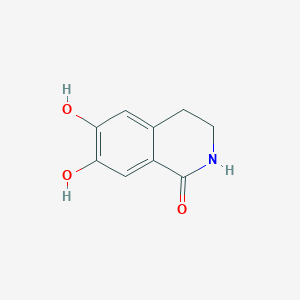 6,7-Dihydroxy-3,4-dihydroisoquinolin-1(2H)-one chemical structure (CAS 330847-76-2)