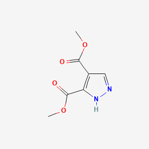 Dimethyl 1H-pyrazole-4,5-dicarboxylate chemical structure (CAS 33090-46-9)