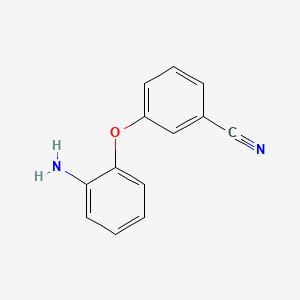 3-(2-Aminophenoxy)benzonitrile chemical structure (CAS 330942-69-3)