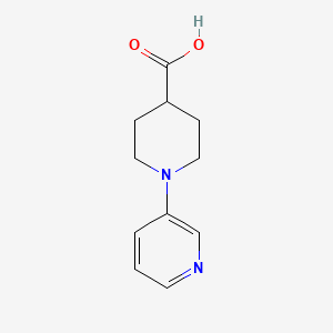 1-(Pyridin-3-yl)piperidine-4-carboxylic acid chemical structure (CAS 330985-24-5)