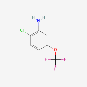 2-Chloro-5-(trifluoromethoxy)aniline chemical structure (CAS 331-26-0)