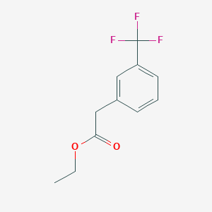 Ethyl 2-(3-(trifluoromethyl)phenyl)acetate chemical structure (CAS 331-33-9)