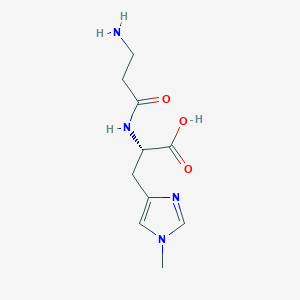 Na-(3-Aminopropanoyl)-Nt-methyl-L-histidine chemical structure (CAS 331-38-4)