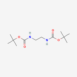 Di-tert-butyl ethane-1,2-diyldicarbamate chemical structure (CAS 33105-93-0)