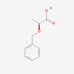 (S)-2-(Benzyloxy)propanoic acid chemical structure (CAS 33106-32-0)
