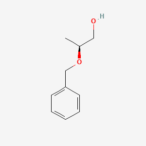 (S)-2-(Benzyloxy)propan-1-ol chemical structure (CAS 33106-64-8)