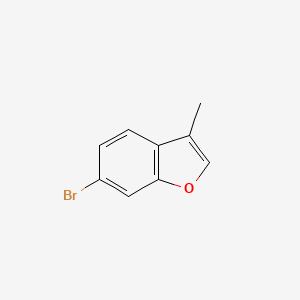 6-Bromo-3-methylbenzofuran chemical structure (CAS 33118-86-4)