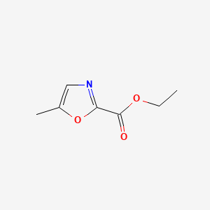 Ethyl 5-methyloxazole-2-carboxylate chemical structure (CAS 33123-68-1)