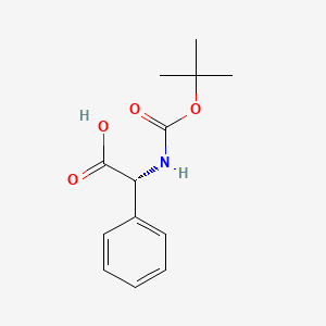 Boc-D-Phg-OH chemical structure (CAS 33125-05-2)