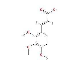 3-(2,3,4-Trimethoxyphenyl)acrylic acid chemical structure (CAS 33130-03-9)