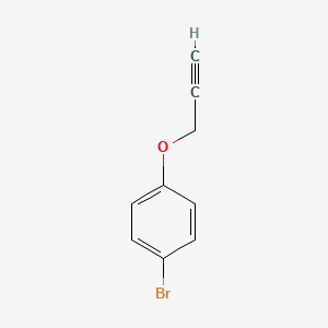 1-Bromo-4-(prop-2-yn-1-yloxy)benzene chemical structure (CAS 33133-45-8)