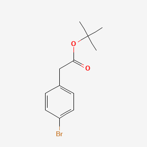 tert-Butyl 2-(4-Bromophenyl)acetate chemical structure (CAS 33155-58-7)