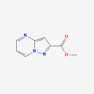 Methyl pyrazolo[1,5-a]pyrimidine-2-carboxylate chemical structure (CAS 331647-95-1)