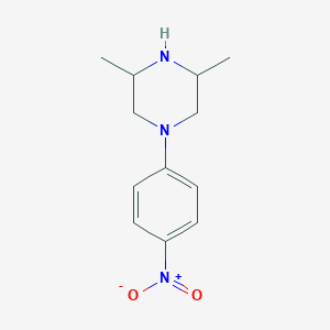 3,5-Dimethyl-1-(4-nitrophenyl)piperazine chemical structure (CAS 331652-58-5)