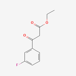 Ethyl 3-(3-fluorophenyl)-3-oxopropanoate chemical structure (CAS 33166-77-7)