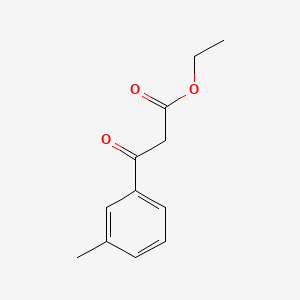 Ethyl 3-oxo-3-(m-tolyl)propanoate chemical structure (CAS 33166-79-9)