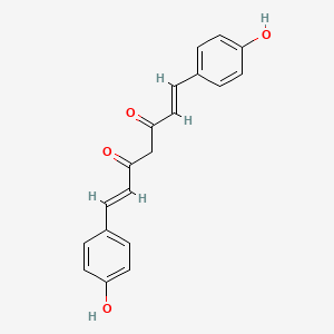 (1E,6E)-1,7-Bis(4-hydroxyphenyl)hepta-1,6-diene-3,5-dione chemical structure (CAS 33171-05-0)