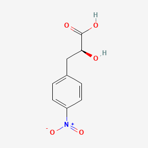 (S)-2-Hydroxy-3-(4-nitrophenyl)propanoic acid chemical structure (CAS 33173-27-2)