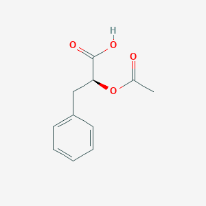 (S)-2-Acetoxy-3-phenylpropanoic acid chemical structure (CAS 33173-31-8)