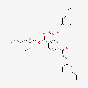Tris(2-ethylhexyl) benzene-1,2,4-tricarboxylate chemical structure (CAS 3319-31-1)