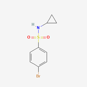 4-Bromo-N-cyclopropylbenzenesulfonamide chemical structure (CAS 331950-30-2)