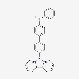 4'-(9H-Carbazol-9-yl)-N-phenyl-[1,1'-biphenyl]-4-amine chemical structure (CAS 331980-55-3)