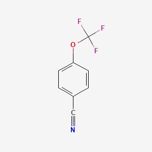 4-(Trifluoromethoxy)benzonitrile chemical structure (CAS 332-25-2)