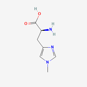 (S)-2-Amino-3-(1-methyl-1H-imidazol-4-yl)propanoic acid chemical structure (CAS 332-80-9)