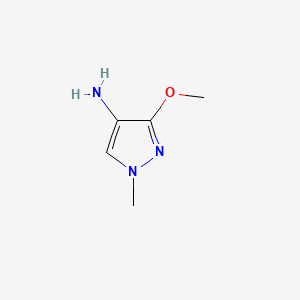 3-Methoxy-1-methyl-1H-pyrazol-4-amine chemical structure (CAS 332069-74-6)