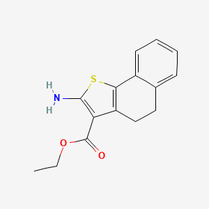 EThyl 2-amino-4,5-dihydronaphtho[1,2-b]thiophene-3-carboxylate chemical structure (CAS 332159-69-0)
