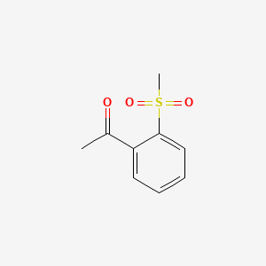 1-(2-(Methylsulfonyl)phenyl)ethanone chemical structure (CAS 3323-76-0)