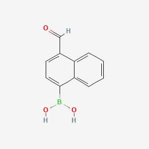 (4-Formylnaphthalen-1-yl)boronic acid chemical structure (CAS 332398-52-4)