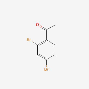 2',4'-Dibromoacetophenone chemical structure (CAS 33243-33-3)