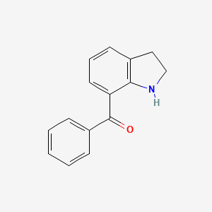 Indolin-7-yl(phenyl)methanone chemical structure (CAS 33244-57-4)