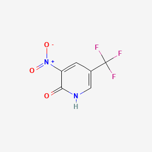 3-Nitro-5-(trifluoromethyl)pyridin-2(1H)-one chemical structure (CAS 33252-64-1)