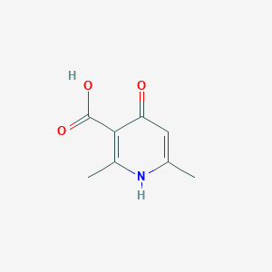4-Hydroxy-2,6-dimethylnicotinic acid chemical structure (CAS 33259-21-1)