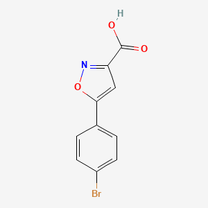 5-(4-Bromophenyl)isoxazole-3-carboxylic acid chemical structure (CAS 33282-23-4)