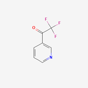 2,2,2-Trifluoro-1-(pyridin-3-yl)ethanone chemical structure (CAS 33284-21-8)