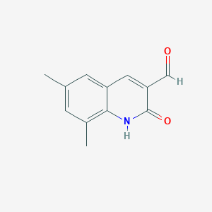 6,8-Dimethyl-2-oxo-1,2-dihydroquinoline-3-carbaldehyde chemical structure (CAS 332883-19-9)