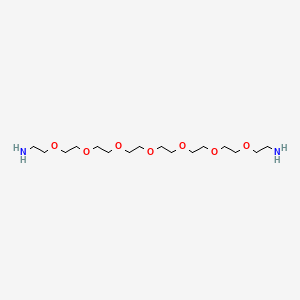 3,6,9,12,15,18,21-Heptaoxatricosane-1,23-diamine chemical structure (CAS 332941-25-0)