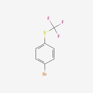 4-(Trifluoromethylthio)bromobenzene chemical structure (CAS 333-47-1)