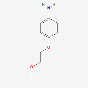 4-(2-Methoxyethoxy)aniline chemical structure (CAS 33311-29-4)