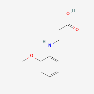 3-((2-Methoxyphenyl)amino)propanoic acid chemical structure (CAS 3334-66-5)
