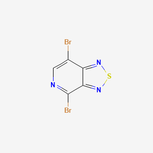 4,7-Dibromo-[1,2,5]thiadiazolo[3,4-c]pyridine chemical structure (CAS 333432-27-2)